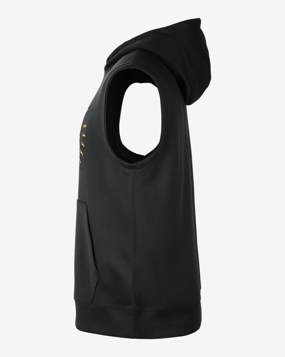 Black nike sleeveless hoodie sale